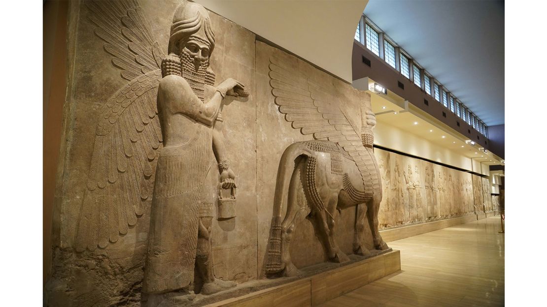 Inside the Assyrian Hall at the National Museum of Iraq.