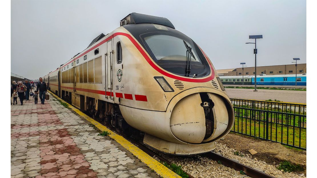 Lindgren boarded the train between Basra and Baghdad.