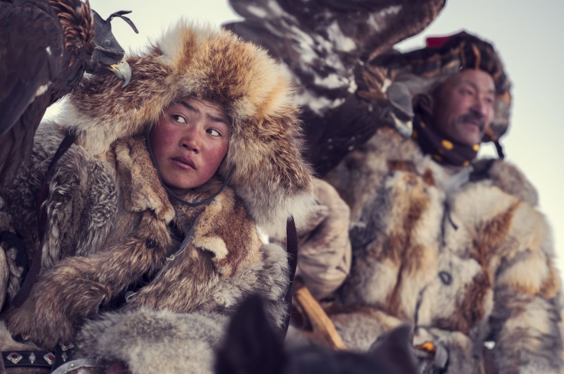 Alibek Erchebulat, a Kazakh from Mongolia's Bayan-Ölgii province, in 2017.