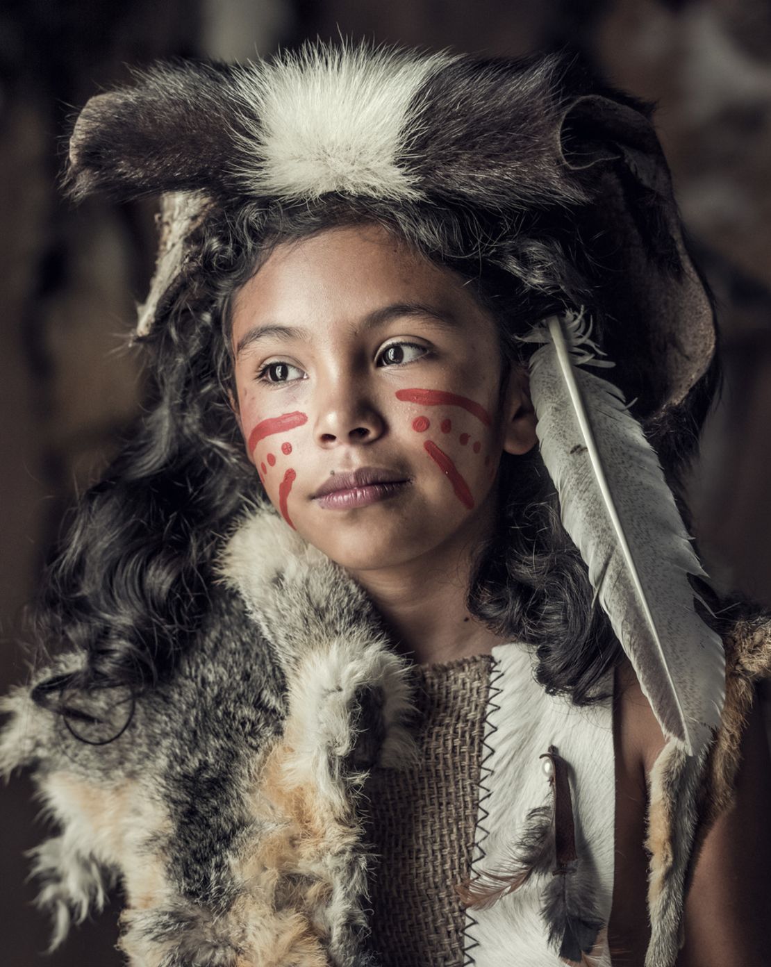 Diana Angela Martinez Rivera, Chichimeca Jonaz girl from Mision Chichimeca, Mexico, in 2017.