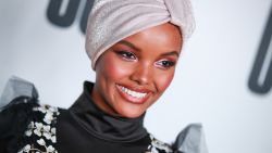 LOS ANGELES, CALIFORNIA - APRIL 25: Halima Aden attends House Of Uoma presents the launch of Uoma Beauty - The World's First "Afropolitan" Makeup Brand at NeueHouse Hollywood on April 25, 2019 in Los Angeles, California. (Photo by Rich Fury/Getty Images)