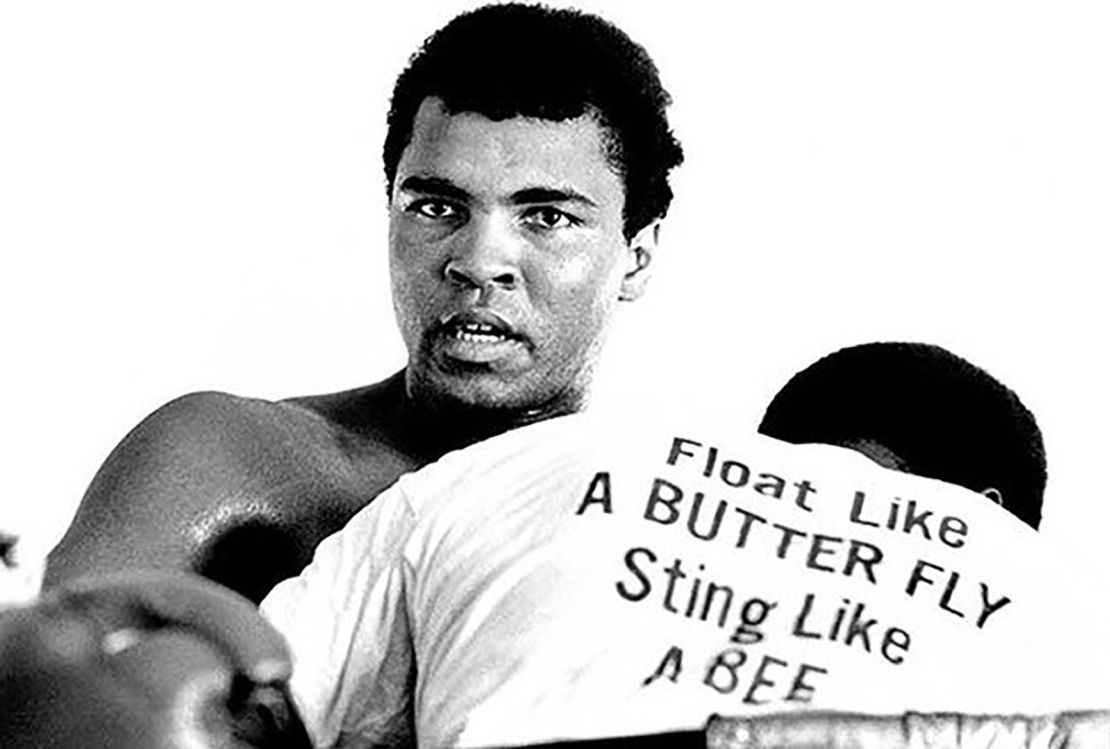 Ali trains in Miami ahead of his fight with Joe Frazier. 