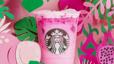 Starbucks unveils the Dragon Drink.
