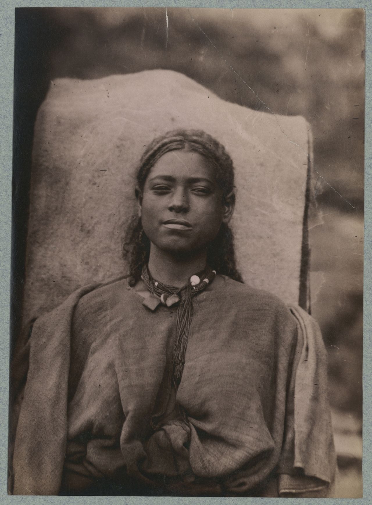 A photographic portrait by French explorer Jules Borelli.
