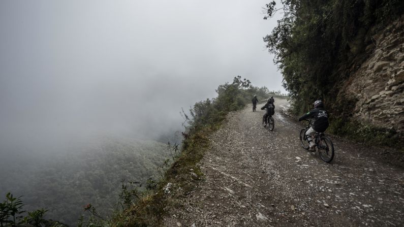 <strong>Yungas Road:</strong> Western Bolivia's Yungas Road -- a.k.a. El Camino de la Muerte ("Death Road") -- winds between La Paz and the picturesque hill town of Coroico.
