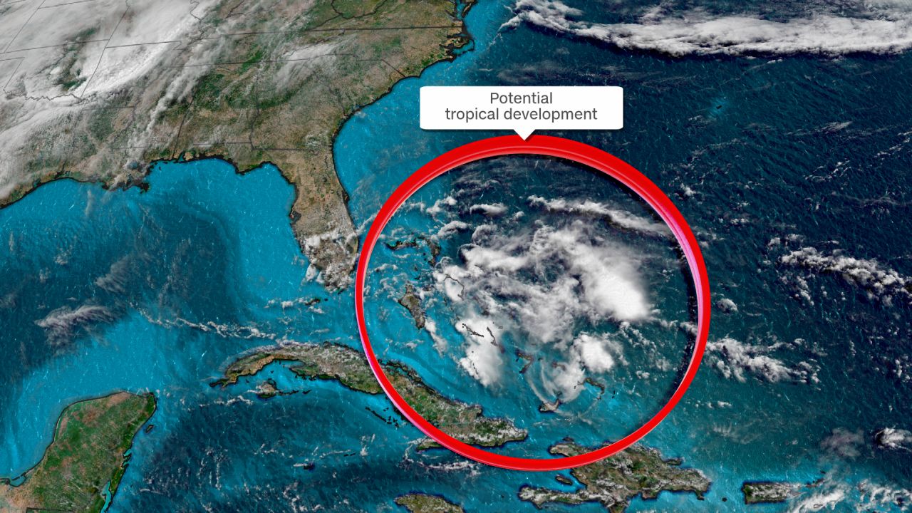 A storm system is expected to move northwest toward Florida over the next couple of days.