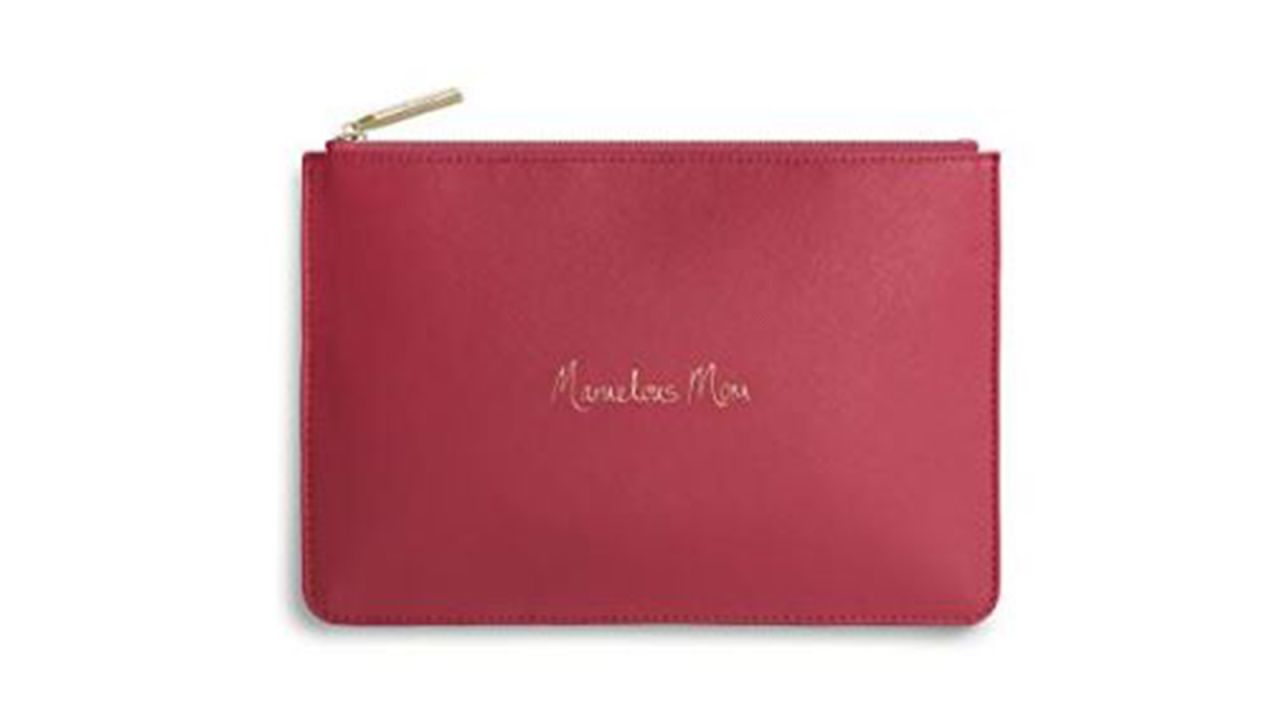<strong>Katie Loxton Perfect Pouch Marvellous Mom ($25; </strong><a href="https://amzn.to/2DGarn0" target="_blank" target="_blank"><strong>amazon.com</strong></a><strong>)</strong><br />Remind mom of how marvellous she is with this cute zip pouch. She can carry it as a clutch or pack it in a tote