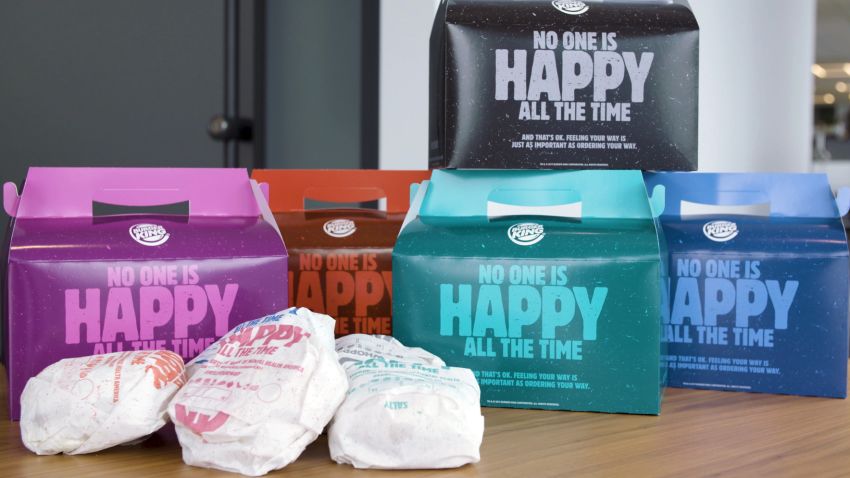 Burger Kings Real Meals boxes offer customers their meal in a variety of moods.