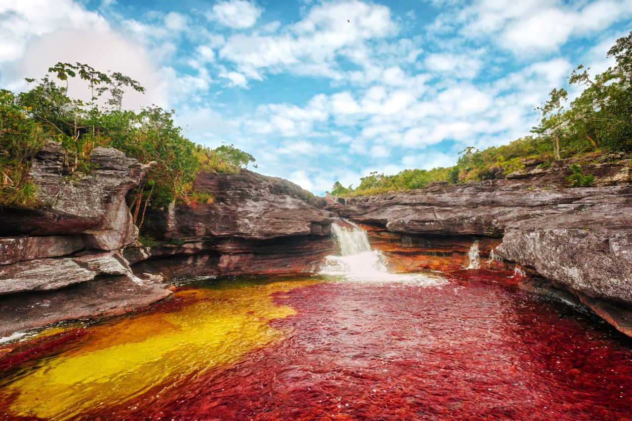 <strong>Caño Cristales: </strong>Colombia's stunning "River of Five Colors" is located in Serranía de la Macarena national park, in the province of Meta. Click through the gallery for more photos of this rainbow river: