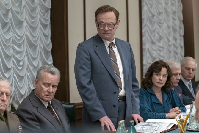 <strong>TV magic: </strong>Stellan Skarsgard, Jared Harris and Emily Watson star in the highly rated HBO series.