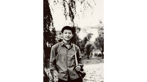 Xi Jinping in Beijing in 1972, visiting family and taking a break from his time as a member of the "sent-down youth" in the Chinese countryside.