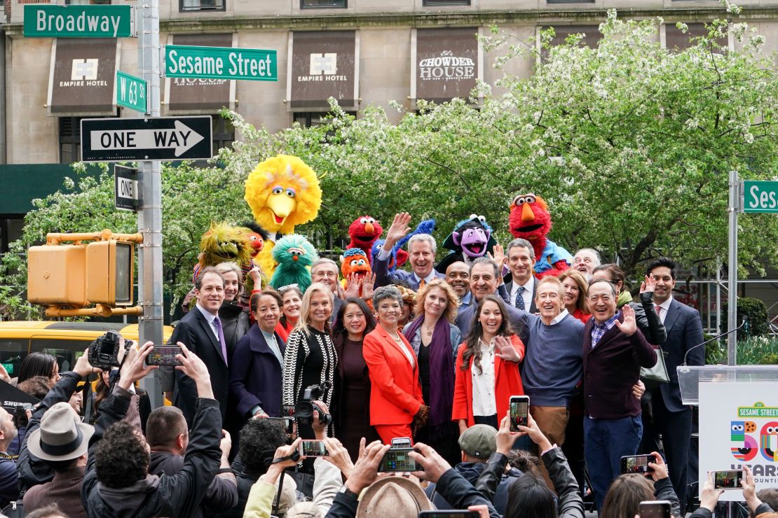 In honor of Sesame Street's 50th anniversary, the City of New York officially named West 63rd Street and Broadway "Sesame Street" and declared May 1, 2019, "Sesame Street Day.