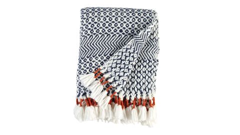 Hand-Woven Stripe Fringe Throw Blanket ($49.99; <a href="https://amzn.to/2GMaej6" target="_blank" target="_blank">amazon.com</a>)