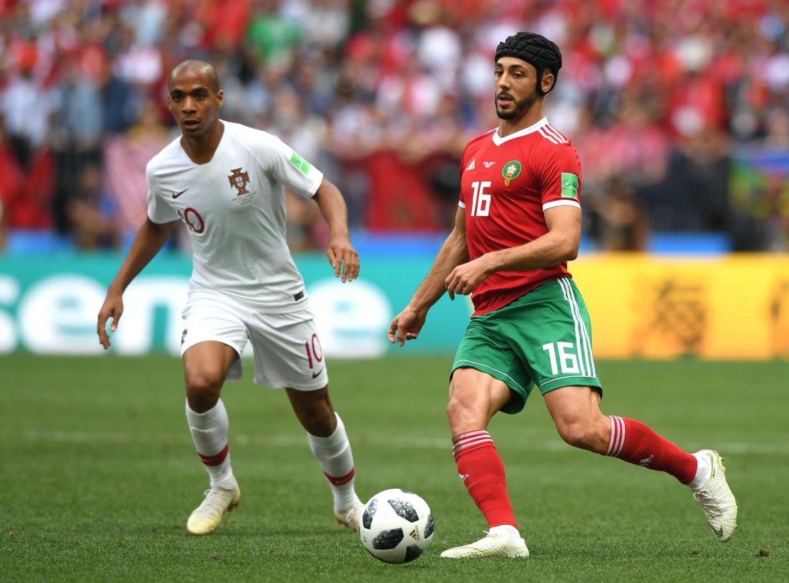 Former Watford midfielder played for Morocco at the 2018 World Cup while wearing a scrum cap -- just five days after being substituted due to concussion against Iran.