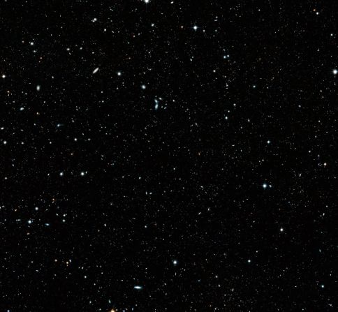 Astronomers developed a mosaic of the distant universe, called the Hubble Legacy Field, that documents 16 years of observations from the Hubble Space Telescope. The image contains 200,000 galaxies that stretch back through 13.3 billion years of time to just 500 million years after the Big Bang. 