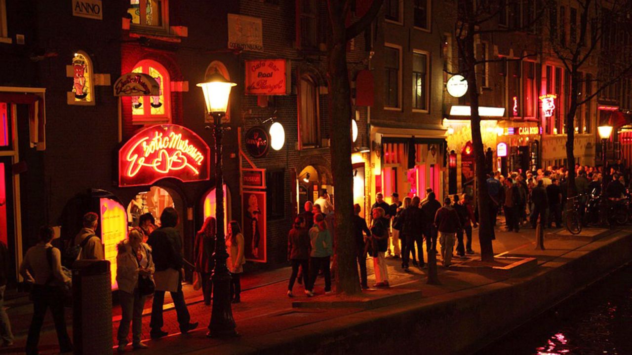 Amsterdam's Red Light District has been a center for sex work since the 1200s.