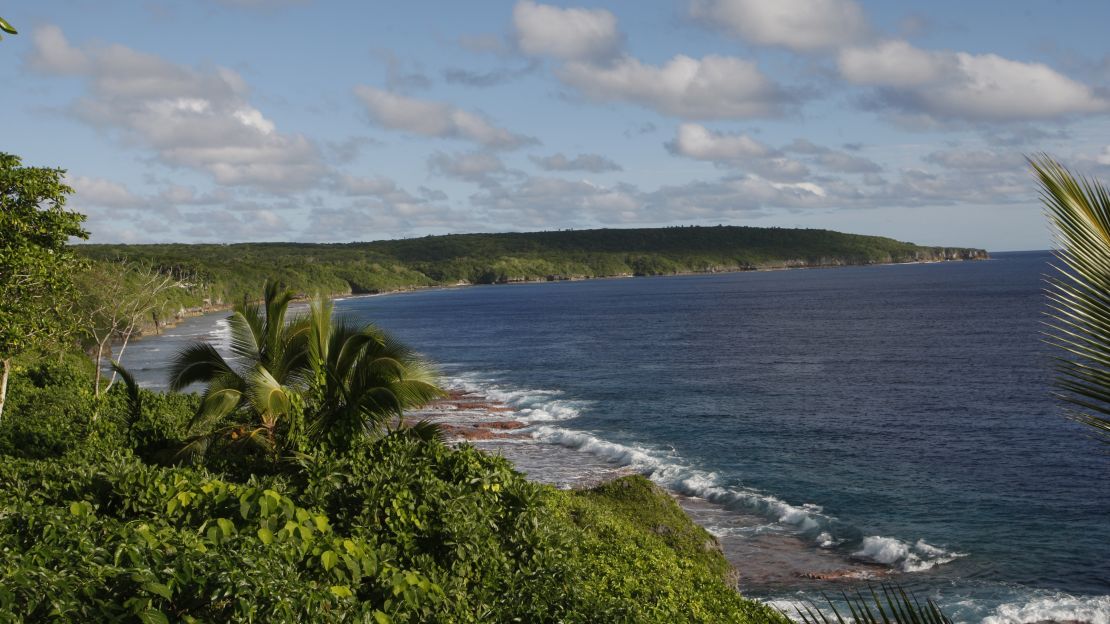 The waters off Niue's rugged coastline are used as a nursery by humpback whales.