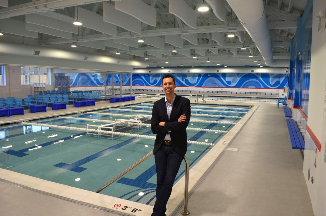 Chris DeJong, co-founder of the Big Blue Swim School.