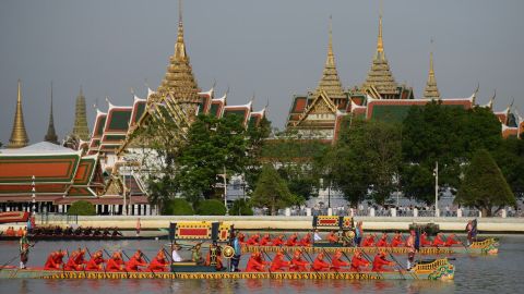 The last Royal Barge Procession took place in Bangkok in 2012. 