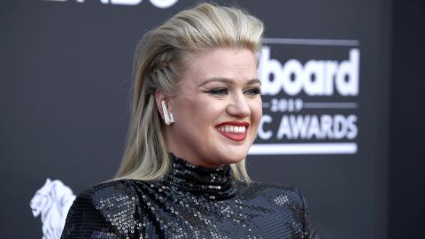 Kelly Clarkson, seen here attending the 2019 Billboard Music Awards on May 01, 2019, in Las Vegas, has unveiled her new Christmas single.