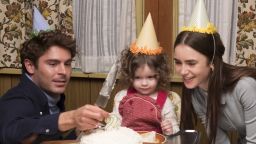 Zac Efron and Lily Collins (right) in 'Extremely Wicked, Shockingly Evil and Vile'