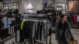 Adidas shares spiked on Friday. 