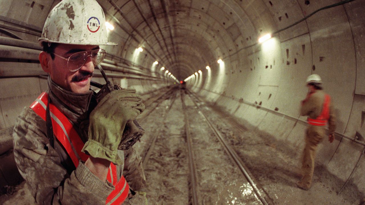 It took 13,000 workers six years to build the tunnel.