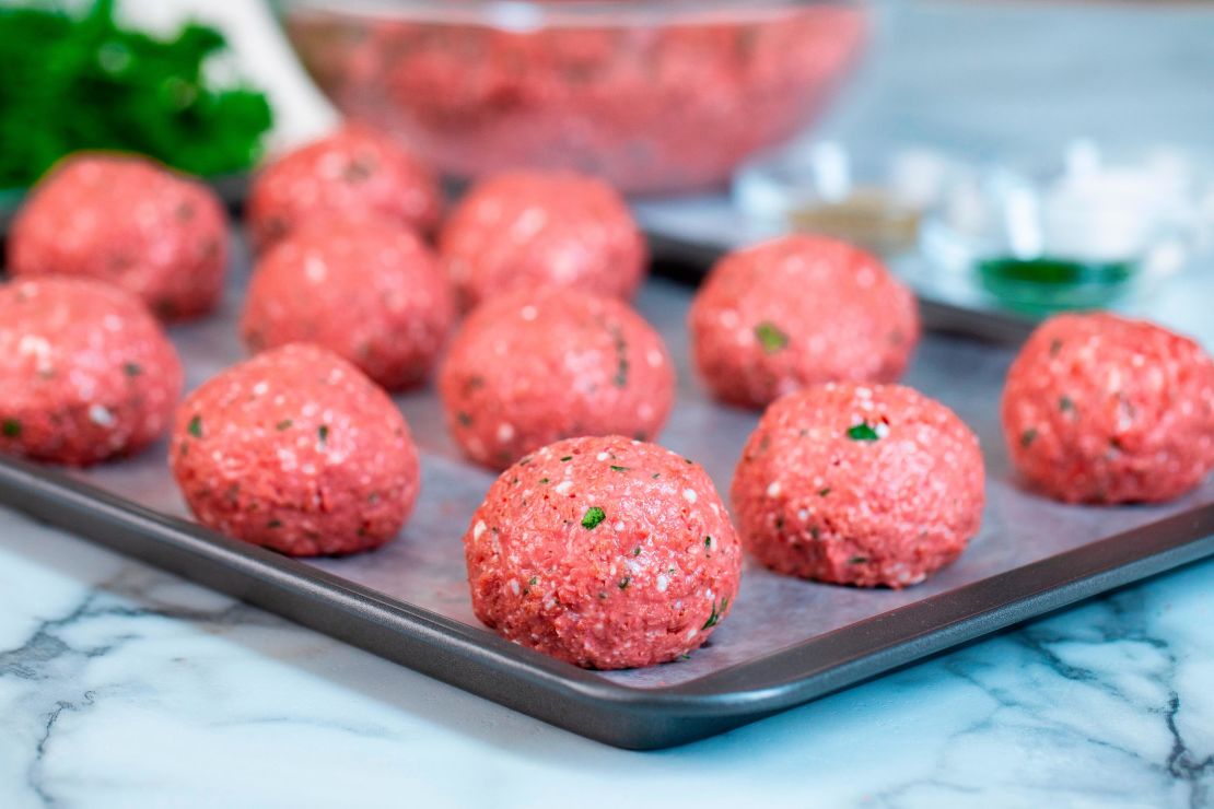 Beyond Meat patties are designed to look like meat. 