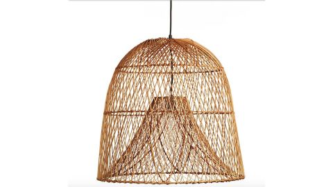 <strong>Nassa Basket Pendant Lamp ($299; </strong><a href="https://www.cb2.com/nassa-basket-pendant-light/s349220?" target="_blank" target="_blank"><strong>cb2.com</strong></a><strong>)</strong><br />
