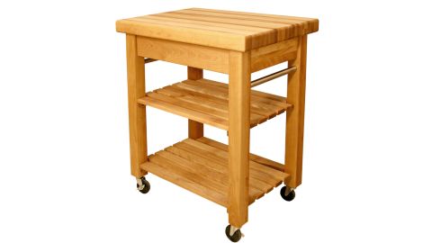 <strong>French Country Natural Kitchen Cart With Storage ($577.32; </strong><a href="http://redirect.viglink.com?key=cee264513ad8ef39d602f2ea49303f1a&type=bk&u=https%3A%2F%2Fwww.homedepot.com%2Fp%2FCatskill-Craftsmen-French-Country-Natural-Kitchen-Cart-With-Storage-1476%2F100476666%3F" target="_blank" target="_blank"><strong>homedepot.com</strong></a><strong>)</strong><br />
