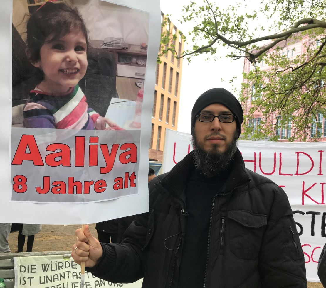 Danisch Farooqi organized a protest in Berlin this week.