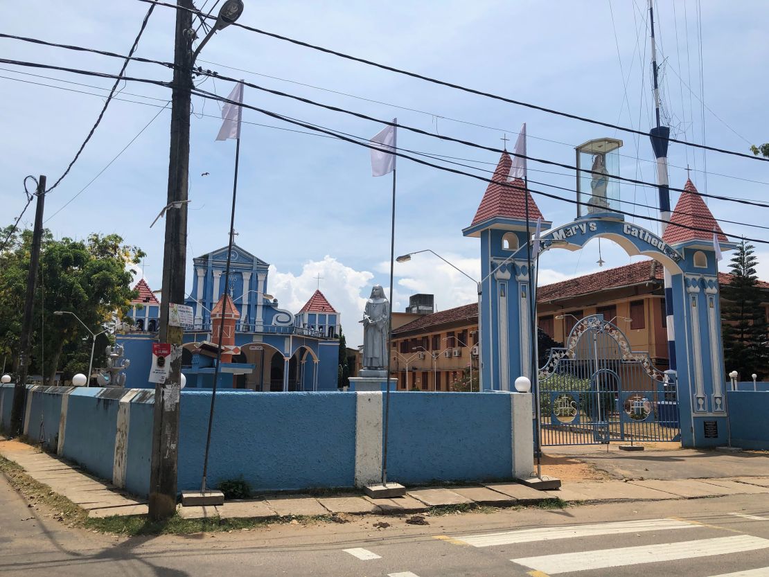 St Mary's Cathedral in Batticaloa, which was the original target.