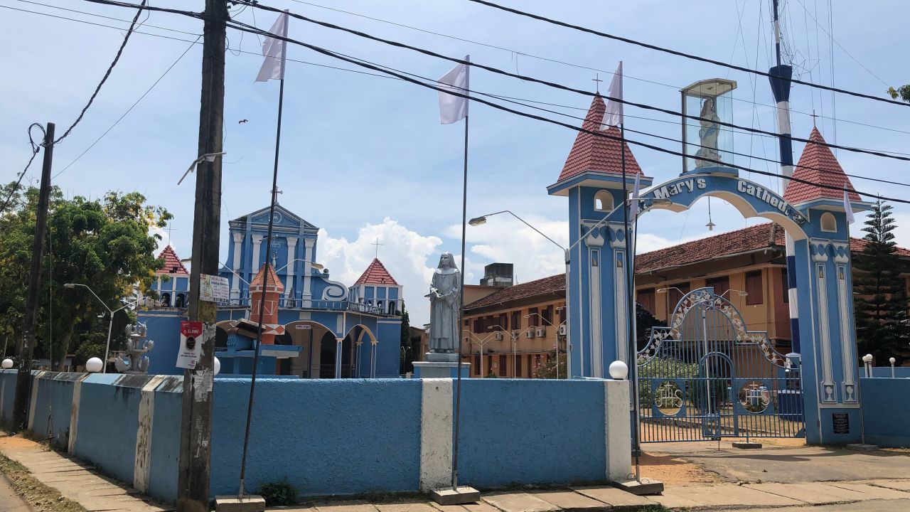 St Mary's Cathedral in Batticaloa, which was the original target.