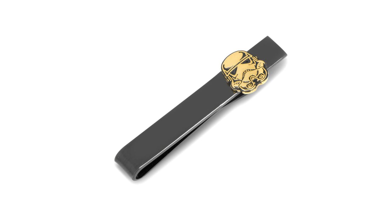 <strong>Star Wars Stormtrooper Tie Bar ($36; </strong><a href="https://click.linksynergy.com/deeplink?id=Fr/49/7rhGg&mid=1237&u1=0503starwarsday&murl=https%3A%2F%2Fshop.nordstrom.com%2Fs%2Fcufflinks-inc-star-wars-stormtrooper-tie-bar%2F4773051%3Forigin%3Dkeywordsearch-personalizedsort%26breadcrumb%3DHome%252FAll%2520Results%26color%3Dblack" target="_blank" target="_blank"><strong>nordstrom.com</strong></a><strong>)</strong><br />