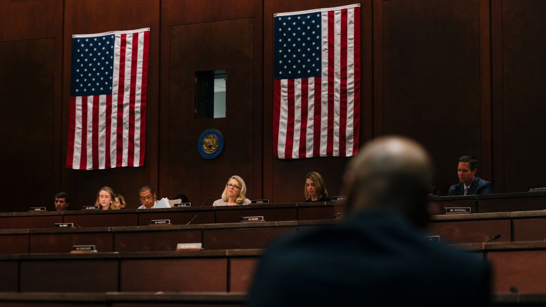 Miller listens to testimony during a transportation and infrastructure committee meeting in Washington.