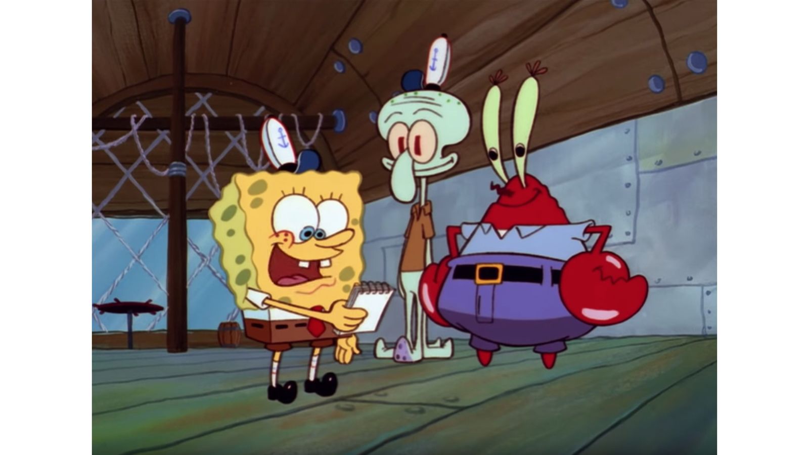 spongebob mad at mr krabs