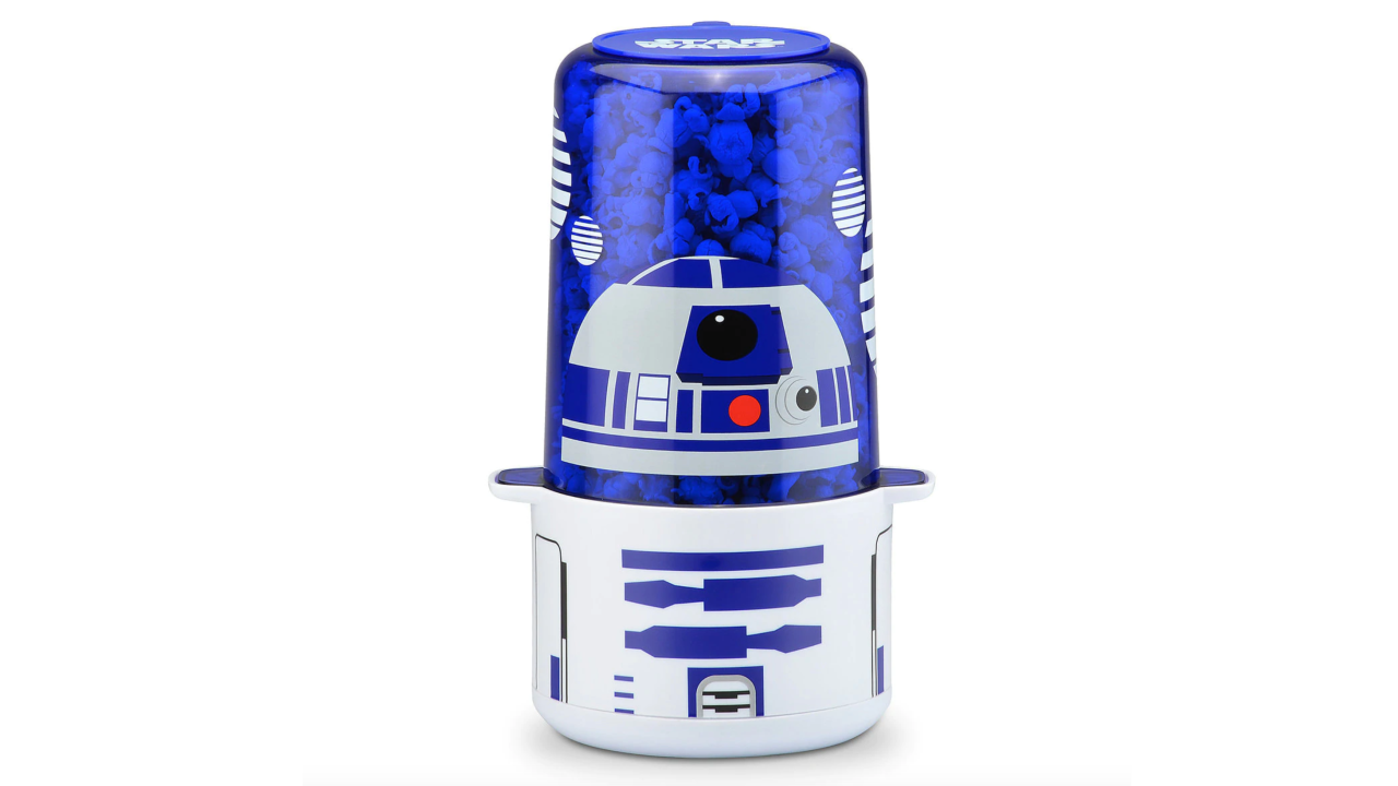 <strong>R2-D2 Popcorn Popper ($29.95; </strong><a href="https://www.shopdisney.com/r2-d2-popcorn-popper-star-wars-1454356?splat=&captures=&redirect=true&rsize=1&rquery=R2-D2%20Popcorn%20Popper" target="_blank" target="_blank"><strong>shopdisney.com</strong></a><strong>)</strong><br />