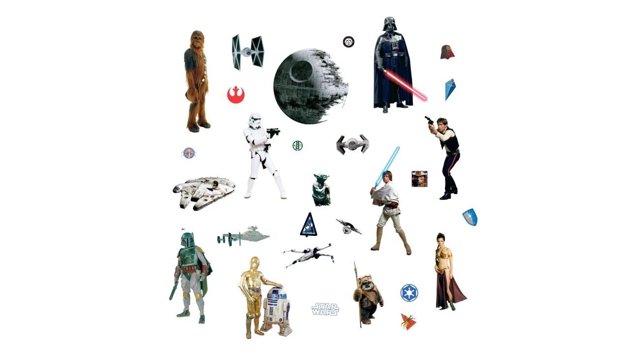 <strong>Star Wars Classic Peel and Stick Wall Decals ($9.99, originally $13.99; </strong><a href="https://amzn.to/2DMaSfz" target="_blank" target="_blank"><strong>amazon.com</strong></a><strong>)</strong><br />