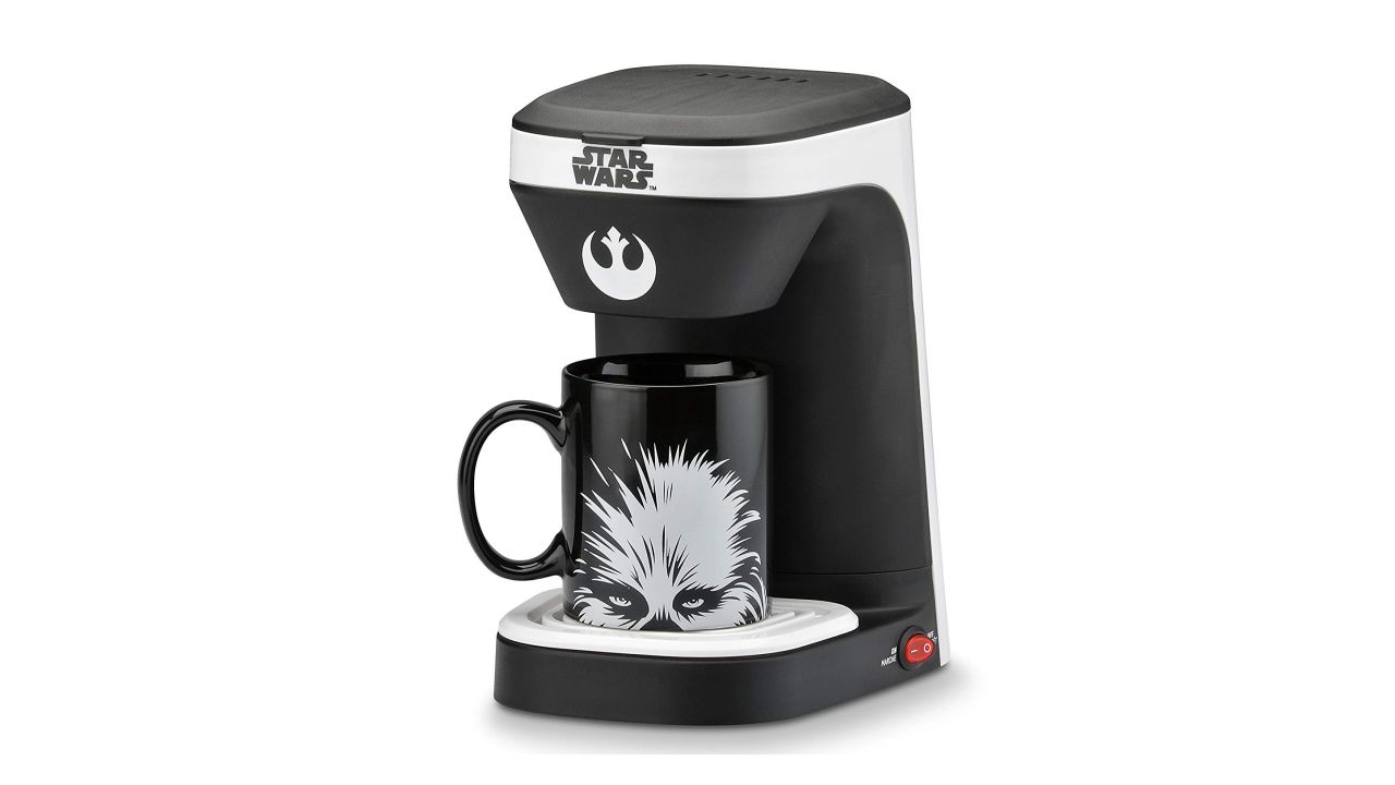 <strong>Star Wars 1-Cup Coffee Maker with Mug ($13.42, originally $24.99; </strong><a href="https://amzn.to/2PKAoGL" target="_blank" target="_blank"><strong>amazon.com</strong></a><strong>)</strong><br />