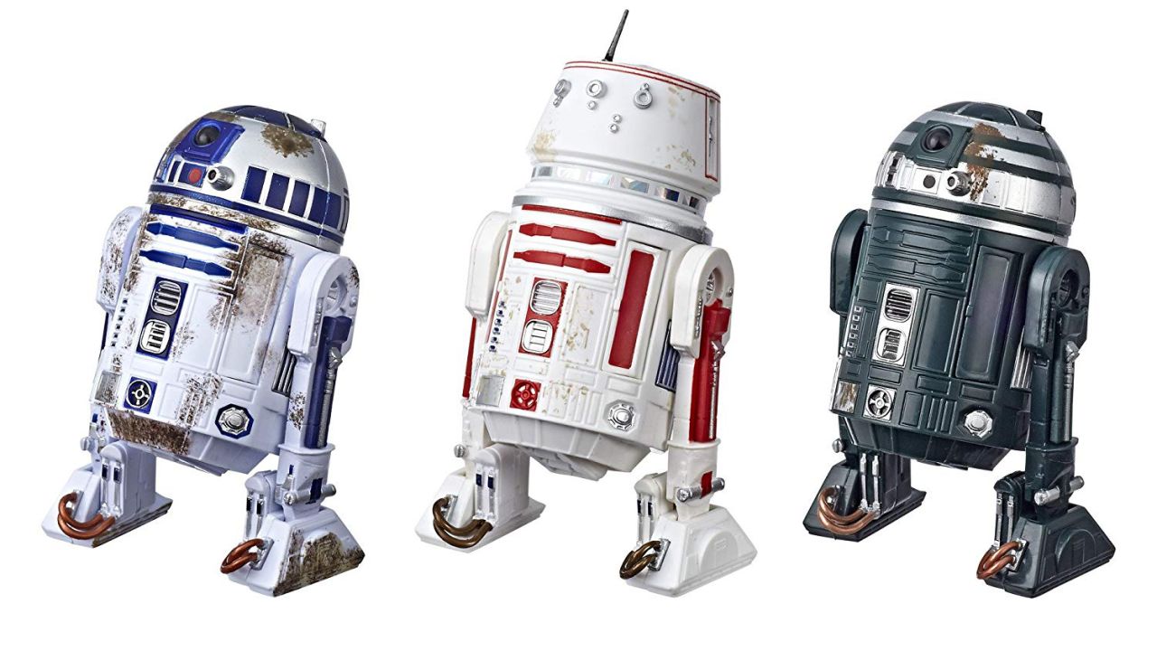 <strong>Star Wars The Black Series Episode IV: A New Hope R2-D2 (Red Squadron) Droid Figure 3-Pack ($59.99; </strong><a href="https://amzn.to/2VcrDeQ" target="_blank" target="_blank"><strong>amazon.com</strong></a><strong>)</strong><br />