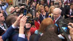 Warren Buffett working the room and the annual shareholders meeting of Berkshire Hathaway