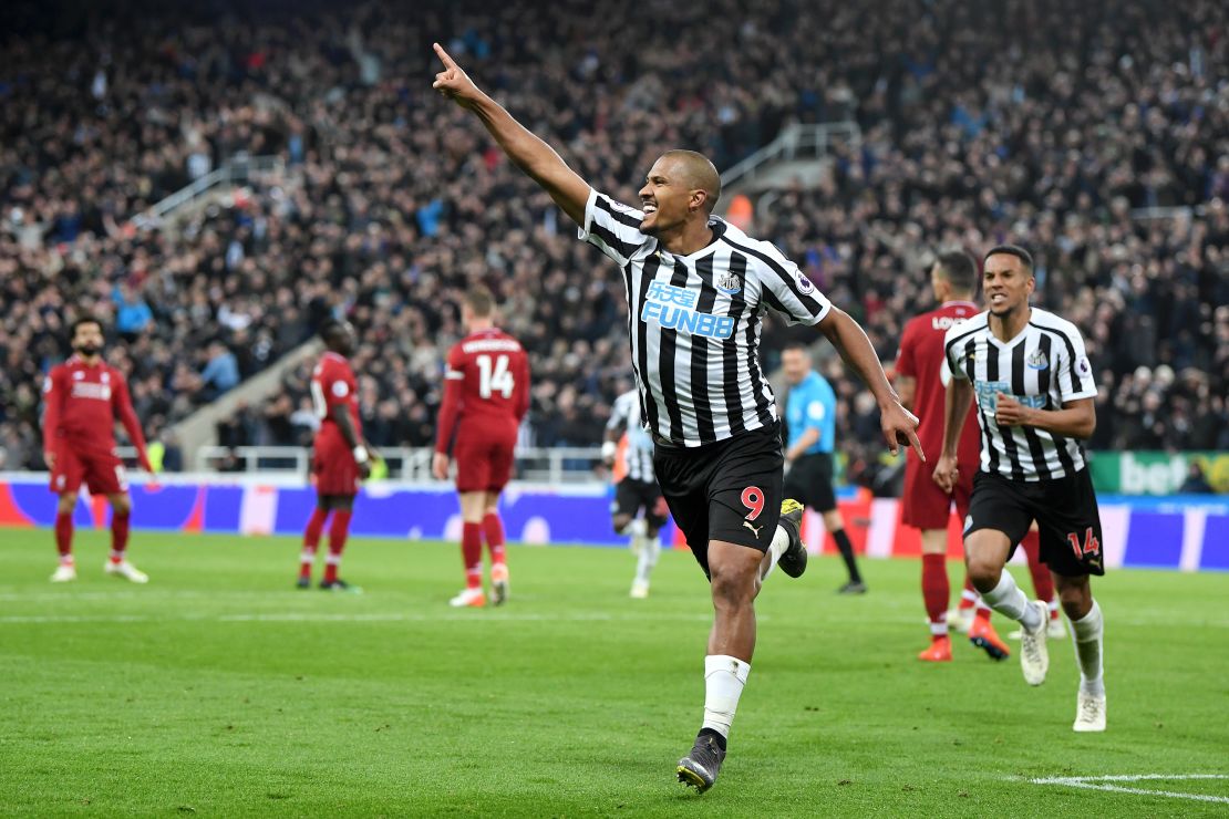 Newcastle striker Rondon was impressive throughout the match. 