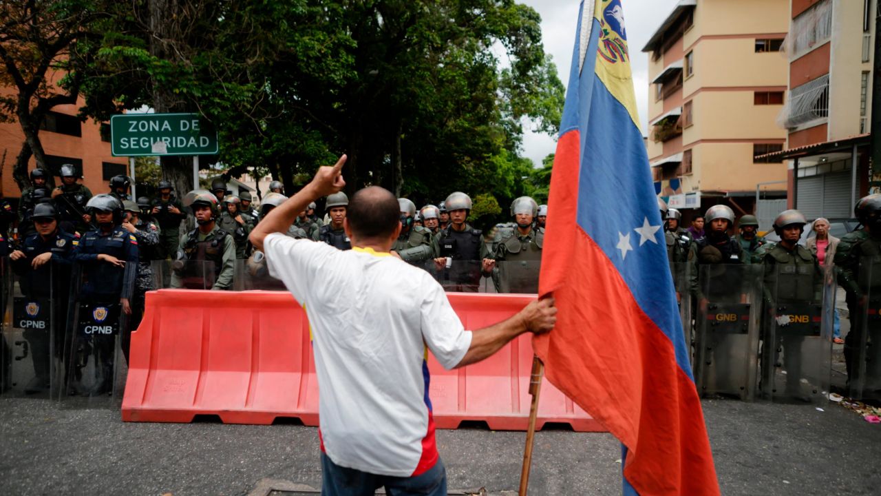 Guaido's call for marches to military bases was part of a bid to lure security forces to his side. 