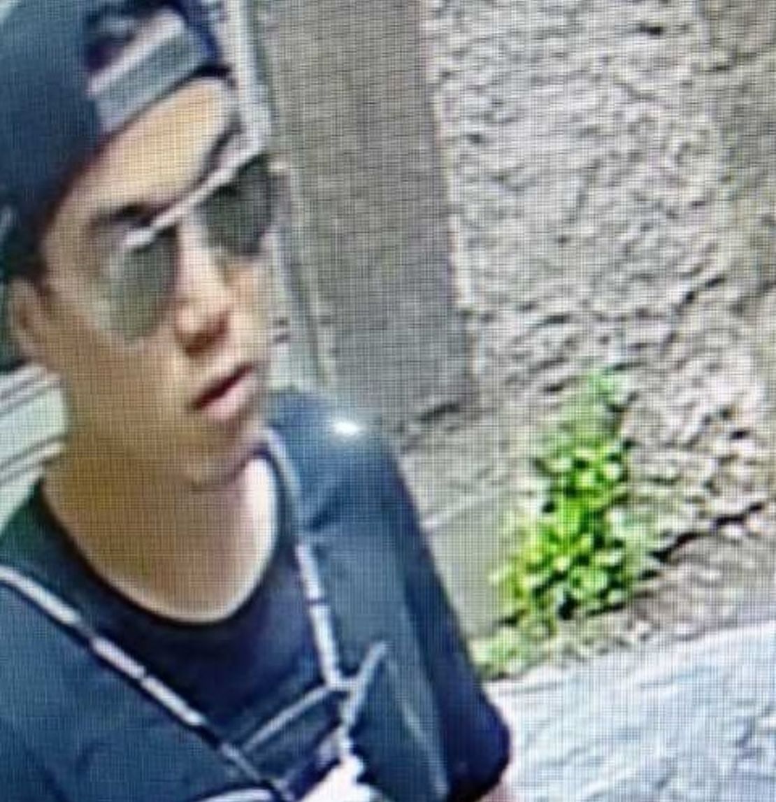 Pang is pictured on surveillence footage after the killing.