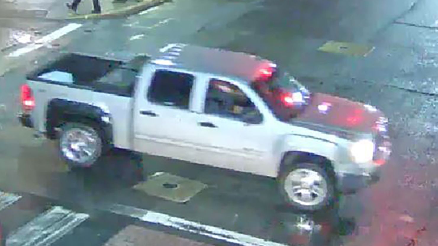 Police say tips led investigators to the pickup truck used in the alleged assault.