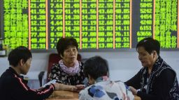 Major stock exchanges in China and Hong Kong plunged Monday morning. 