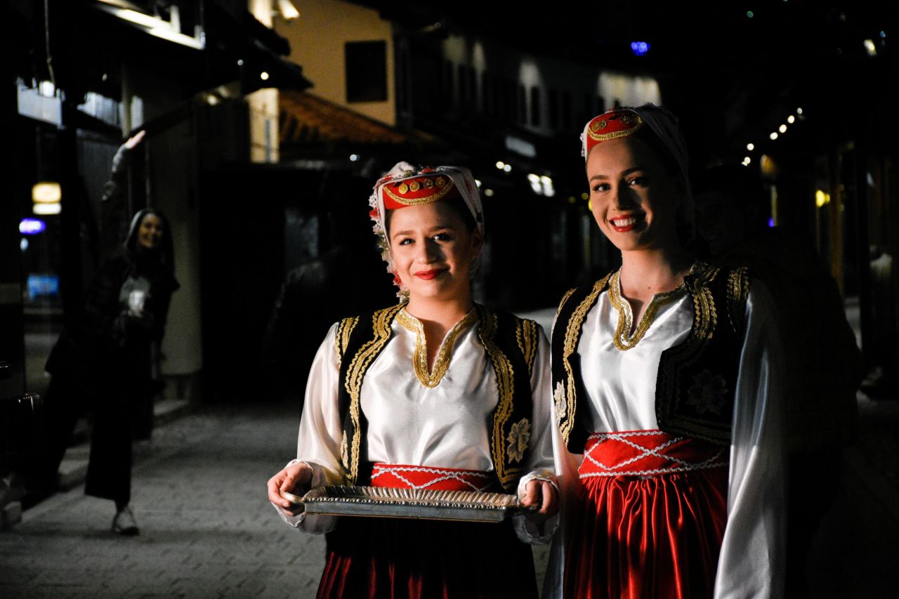 Muslim women arrive to perform the first "Tarawih" prayer on the beginning of the Islamic holy month of Ramadan at the Gazi Husrev-beg Mosque in Sarajevo, Bosnia and Herzegovina, on May 5.