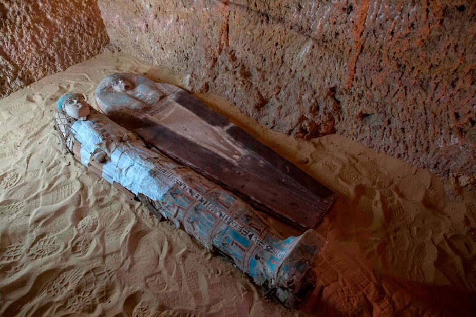 <strong>Pharaoh's 'purifier':</strong> The newly found tomb contains the mummies of two people: Behnui-Ka, who held seven titles during the period, including priest and judge; and Nwi, also known as the "chief of the great state" and the "purifier" of the pharaoh Khafre.