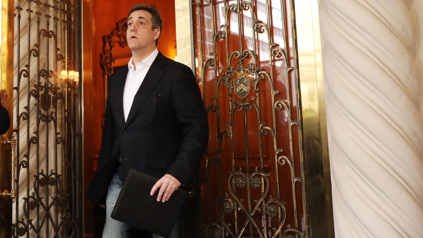 NEW YORK, NEW YORK - MAY 06: Michael Cohen, the former personal attorney to President Donald Trump, prepares to speak to the media before departing his Manhattan apartment for prison on May 06, 2019 in New York City. Cohen is due to report to a federal prison in Otisville, New York, where he will begin serving a three-year sentence. (Photo by Spencer Platt/Getty Images)