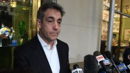 Michael Cohen, the former lawyer for US President Donald Trump, talks to the press as he leaves his Park Avenue apartment May 6, 2019 in New York City to begin serving a three-year sentence at a federal prison in Otisville, New York. - After dramatic appeals and testimony in Congress, Donald Trump's one-time personal lawyer Michael Cohen reports to jail Monday, May 6, 2019 to serve a sentence he deems unjust because he was simply following his boss's orders. (Photo by TIMOTHY A. CLARY / AFP)        (Photo credit should read TIMOTHY A. CLARY/AFP/Getty Images)